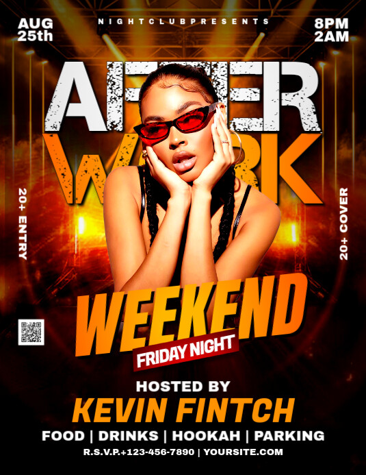 After work night party flyer Template | PosterMyWall
