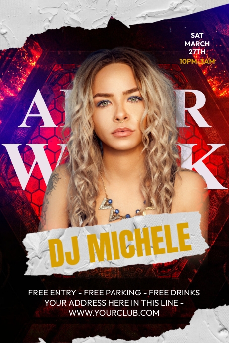 Modèle Sur Les Publicités Après le Travail | PosterMyWall