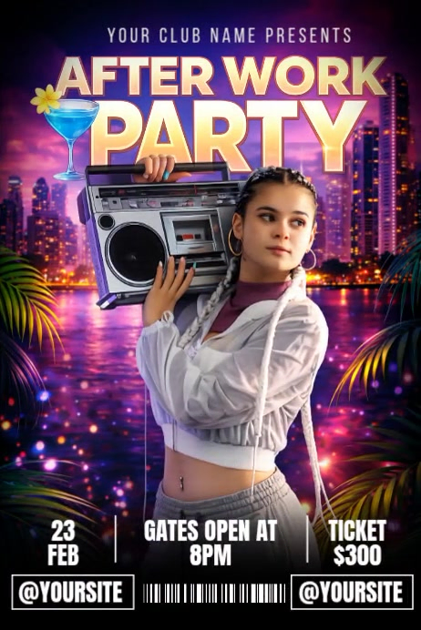 After Work Party Ads Template | PosterMyWall