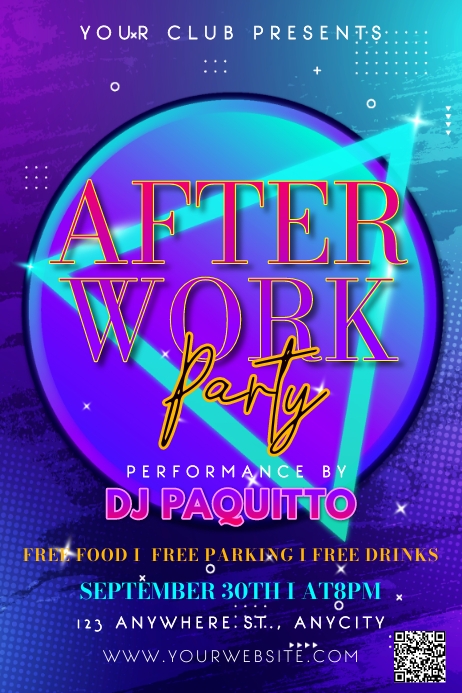 After Work Party Template | PosterMyWall