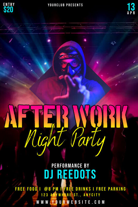 After Work Party Template PosterMyWall