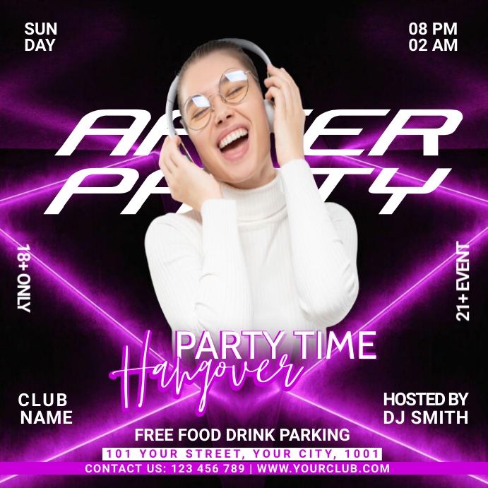 After Work Party Instagram Post template