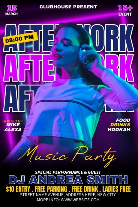 After Work Party Template | PosterMyWall