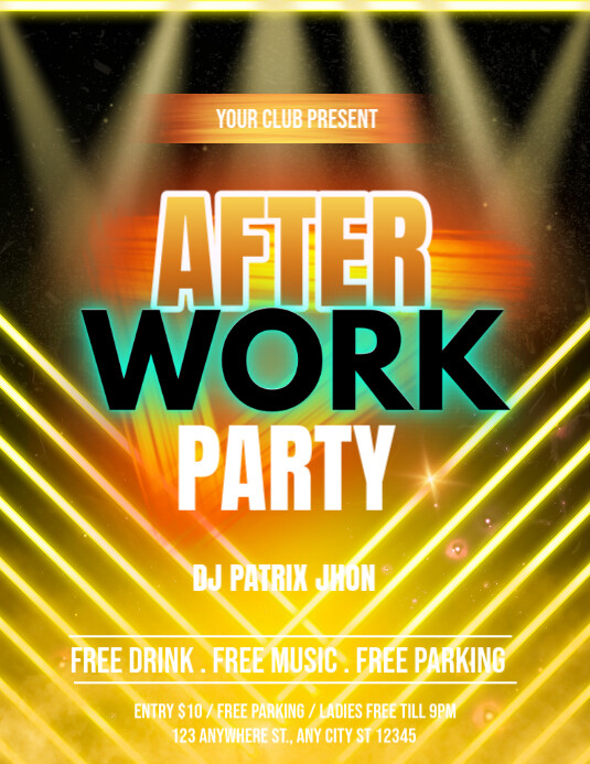 Copy of after work party | PosterMyWall