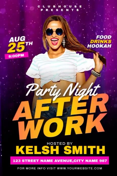 After Work Party Template | PosterMyWall