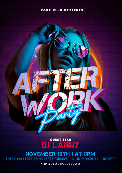 After Work Party Template | PosterMyWall
