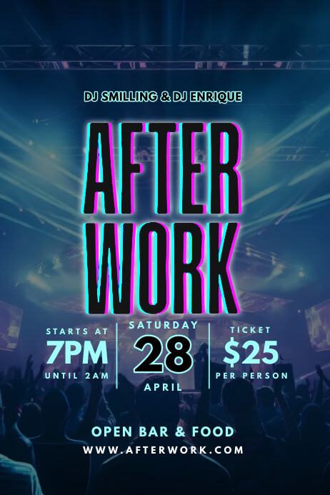 After Work Party Template PosterMyWall