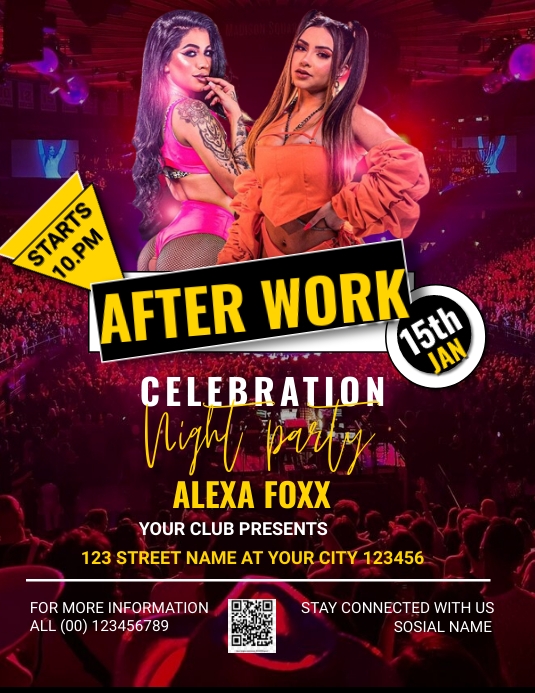 AFTER WORK party Template PosterMyWall
