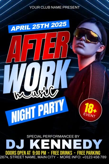 After Work Party Template | PosterMyWall