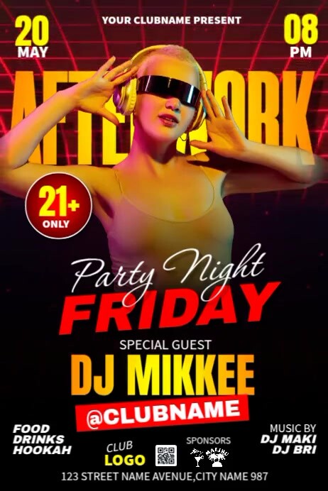 After Work Party Template PosterMyWall
