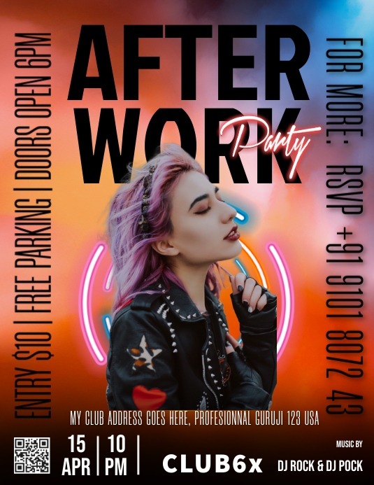 AFTER WORK PARTY Template PosterMyWall