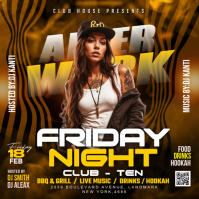 after work party Instagram Post template