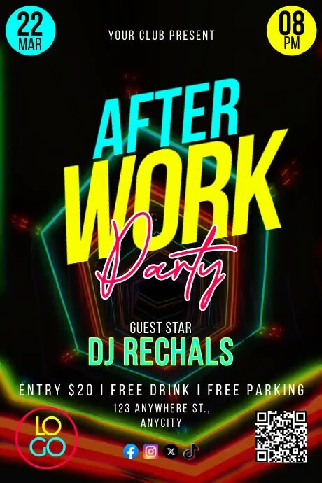 After Work Party Template PosterMyWall