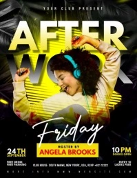 after work party flyer template