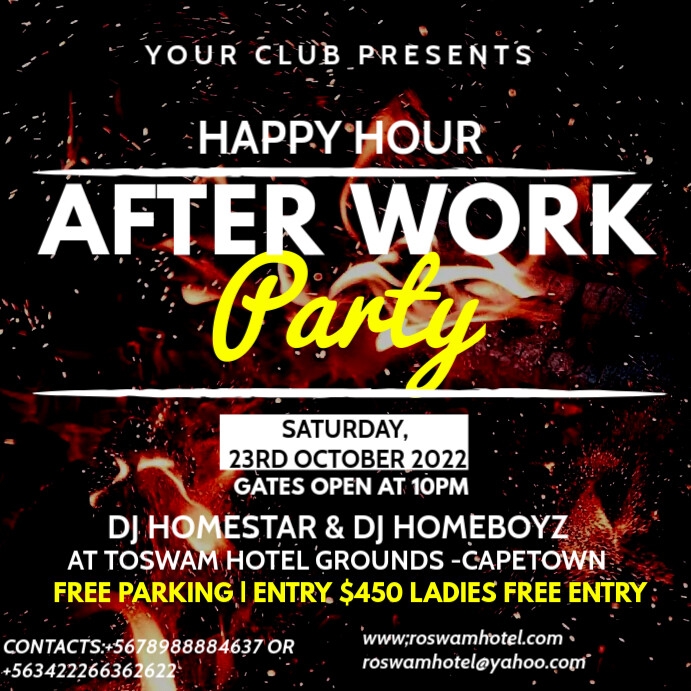 after work party flyer Template | PosterMyWall