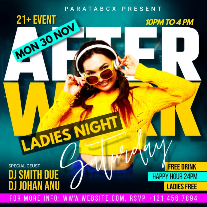 after work party flyer Template | PosterMyWall