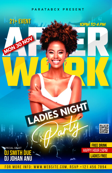 After work party flyer design Template | PosterMyWall