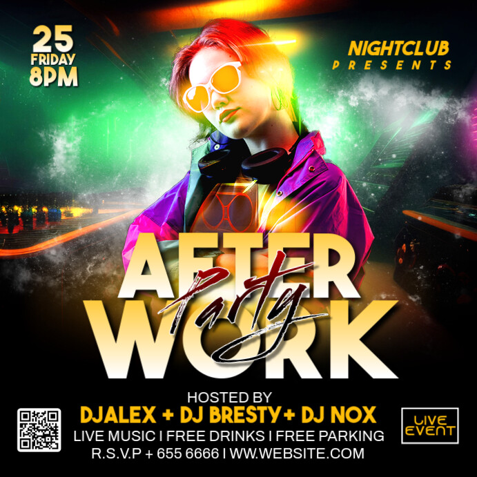 After Work Party Flyer Template | PosterMyWall