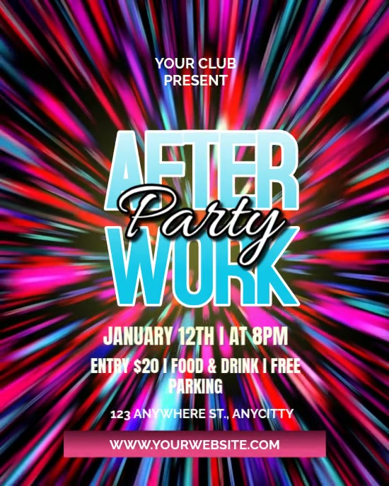 Plantilla de After work party instagram portrait | PosterMyWall