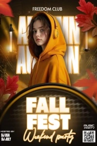 After Work Party Poster template