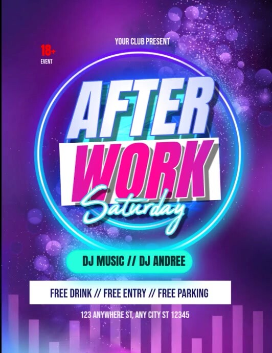 after work saturday Template | PosterMyWall