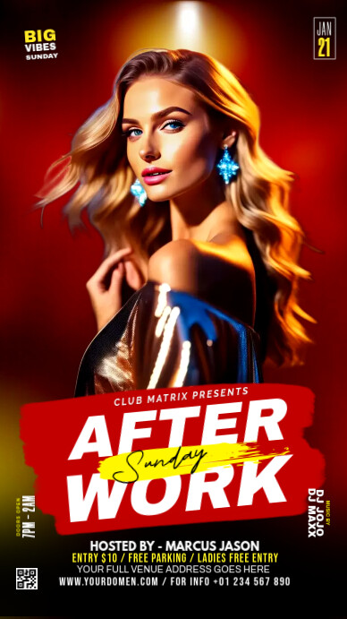 After work sunday Template | PosterMyWall