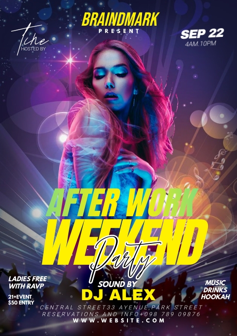 After Work Weekend Party Template | PosterMyWall