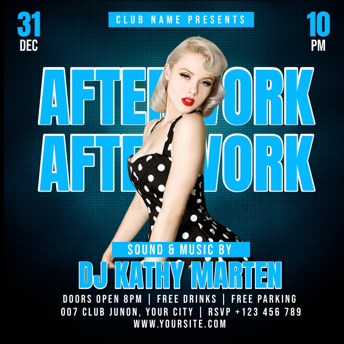 Afterwork DJ Party Template | PosterMyWall