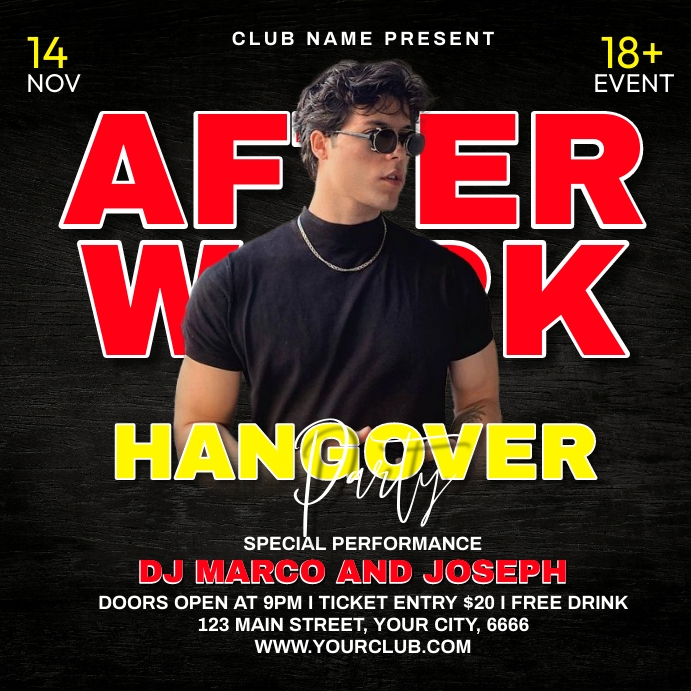 Afterwork DJ Party Template | PosterMyWall