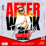 Afterwork friday Flyer template Instagram Post