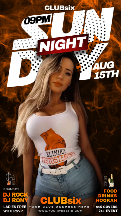 afterwork night banner, Instagram Story template