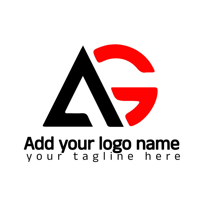 AG logo, alphabet logo, typography logo Template | PosterMyWall