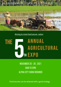 Agricultural week flyer template A2