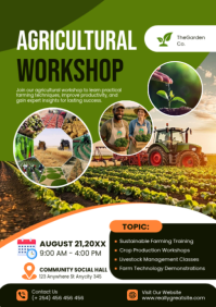 Yellow Agricultural Workshop A2 Template