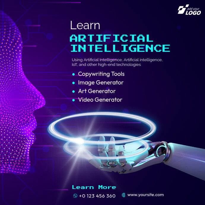 AI & Machine Learning Course Template | PosterMyWall