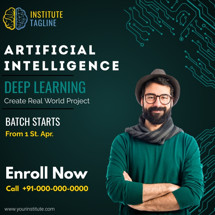 AI Artificial intelligence Classes Instagram Template | PosterMyWall