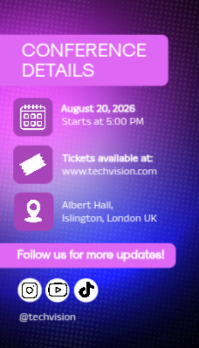 Purple AI Business Summit Tarjeta de Presentación Template - Page 2