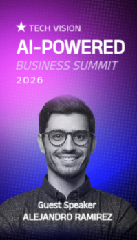 Lilla AI Business Summit Business Card Template - Page 1