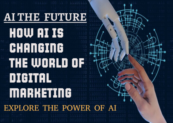 AI Changing the future Postcard template