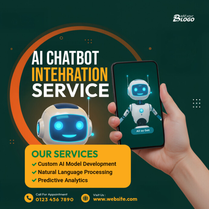 Ai Chatbot Service Square (1:1) template