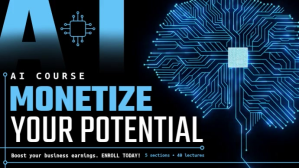 Preto AI course promotion Digital Display Template