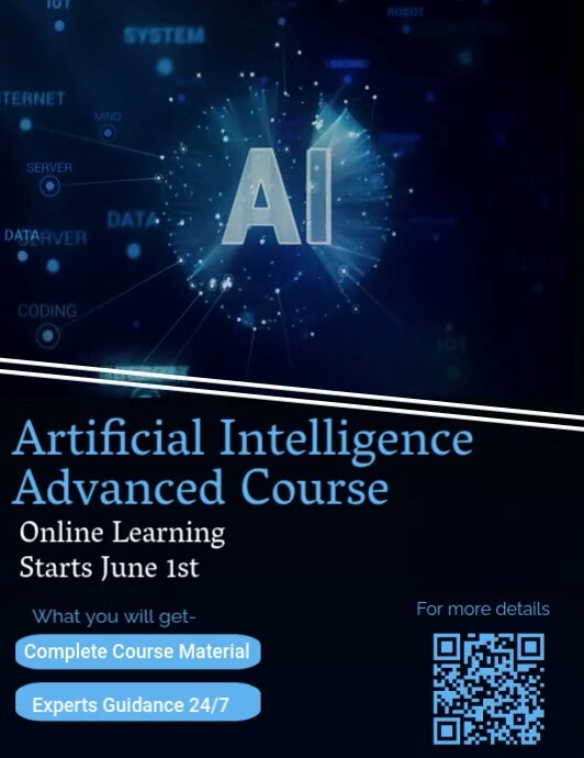 AI course video template | PosterMyWall