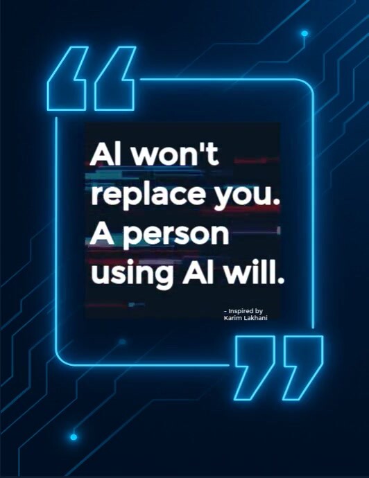 Ai Edge – Bold, Futuristic Quote Template For Tech Inspiration Flyer (us Letter)