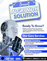 AI Growth Solution Flyer (US Letter) template