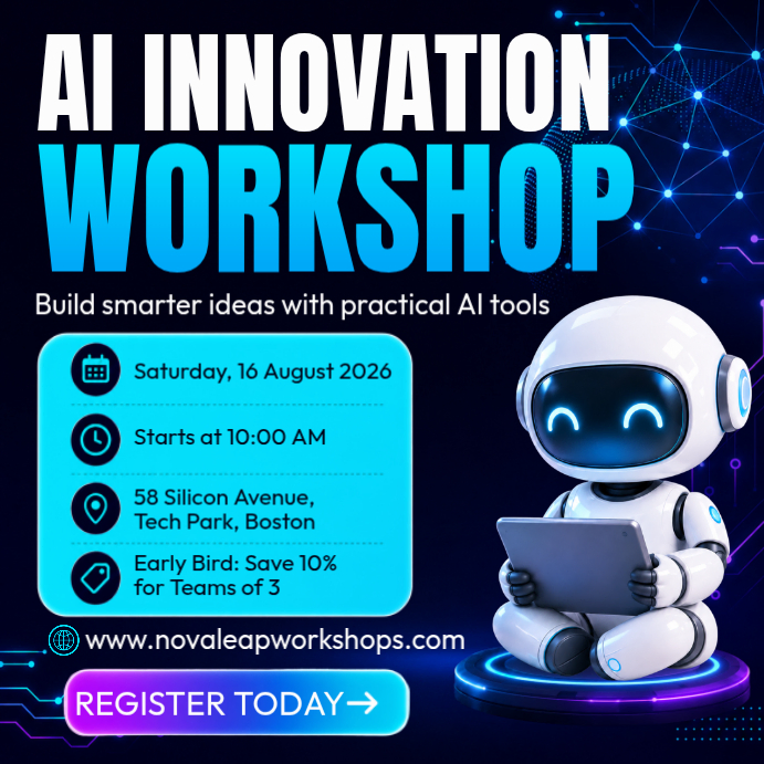 Ai Innovation Workshop Template | PosterMyWall