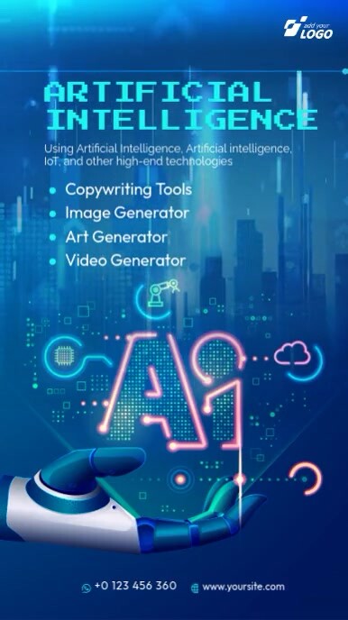 AI Learning Ad Template Instagram Story