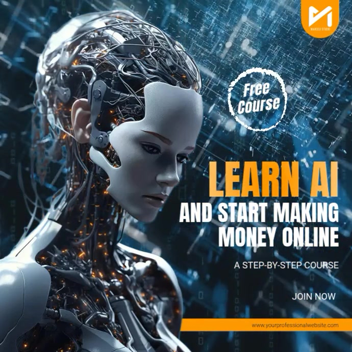 Ai Learning Course Instagram Ad Template | PosterMyWall