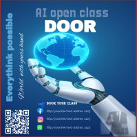 AI open class Instagram Post template