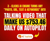 AI talkie creates videos generate Persegi Panjang Sedang template