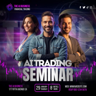 AI Trading Seminar Message Instagram template
